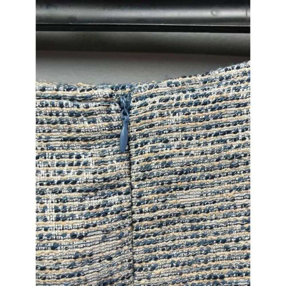 Kasper Skirt Womens size 4P blue tweed pencil Petite‎ Office